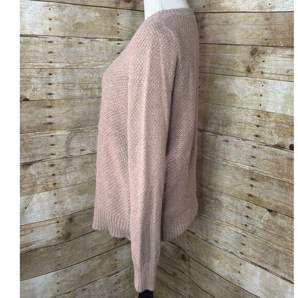 MERONA TAN CASUAL CLASSIC EVERYDAY COTTAGE CORE ROUND NECK KNIT SWEATER SIZE XL - Picture 2 of 5